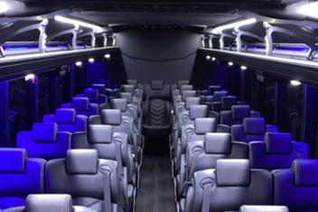 Monterey Park Charter Bus Interior