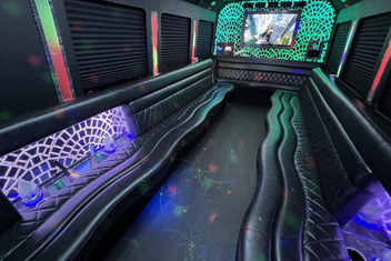 Monterey Park Limo Bus Interior
