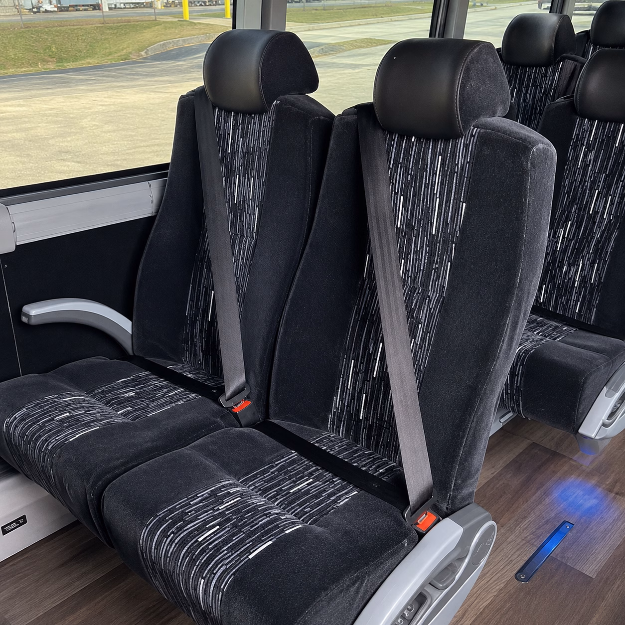 charter bus shuttles between monterey park agencies and the alhambra courthouse