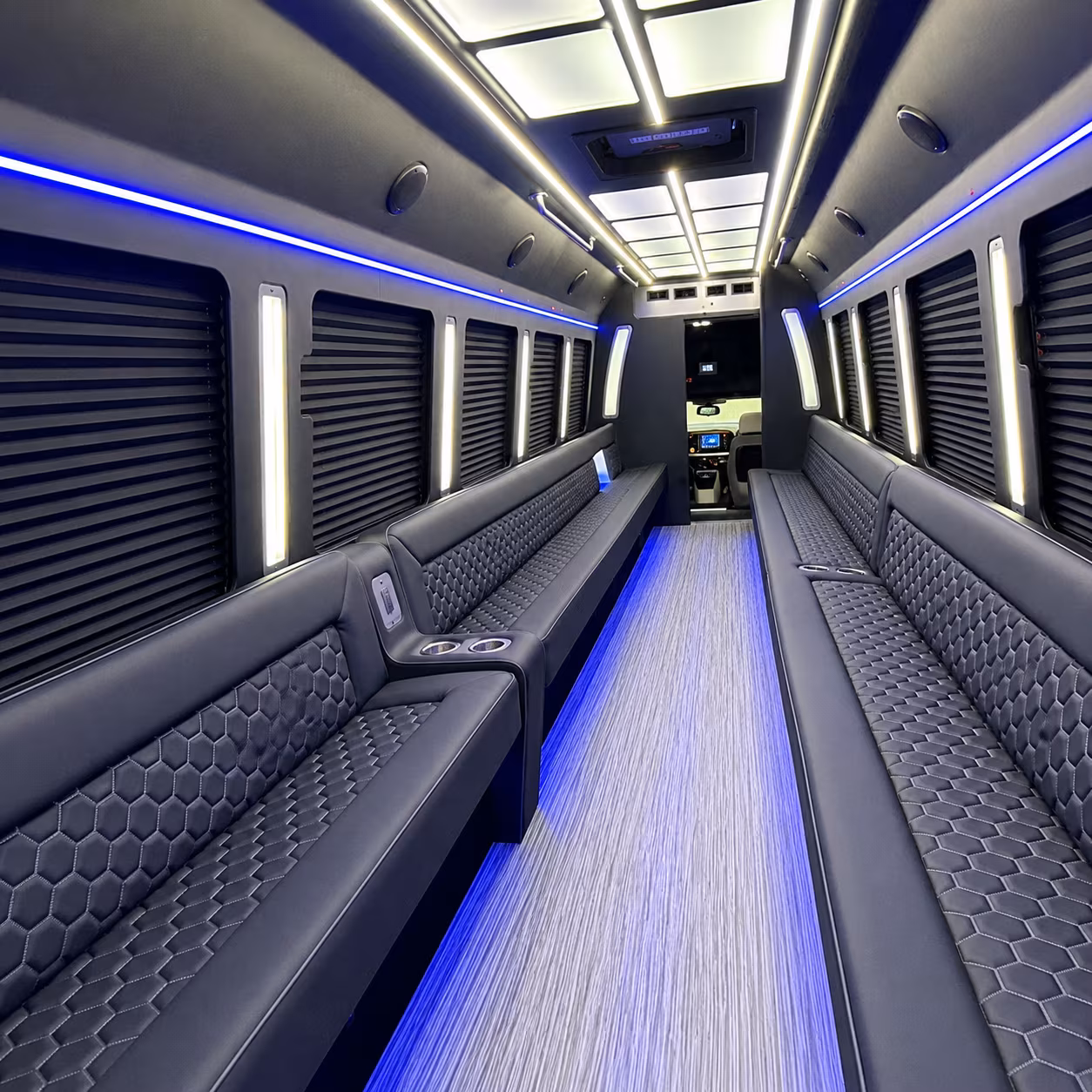monterey park party bus rental interior